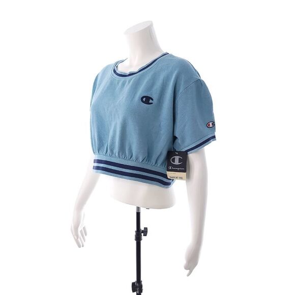 Champion Crop Top Garment Dye Sweatshirt NWT - Picture 1 of 10